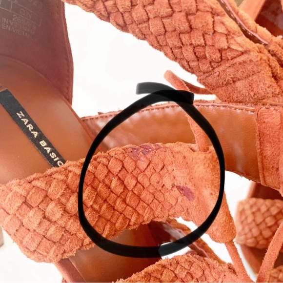 ZARA Braided Leather Suede Strappy
Heel Sandals - Picture 15 of 15